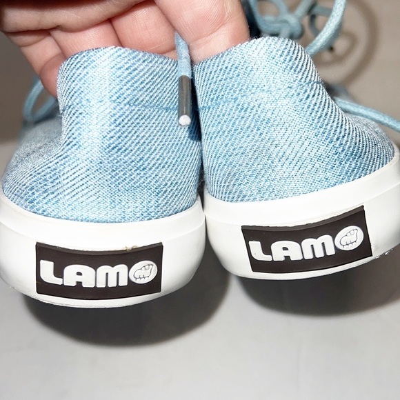 Lamo Vita Sky Blue And White Casual Tie Sneakers - Picture 7 of 10